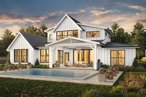 modern 2 story farmhouse plans